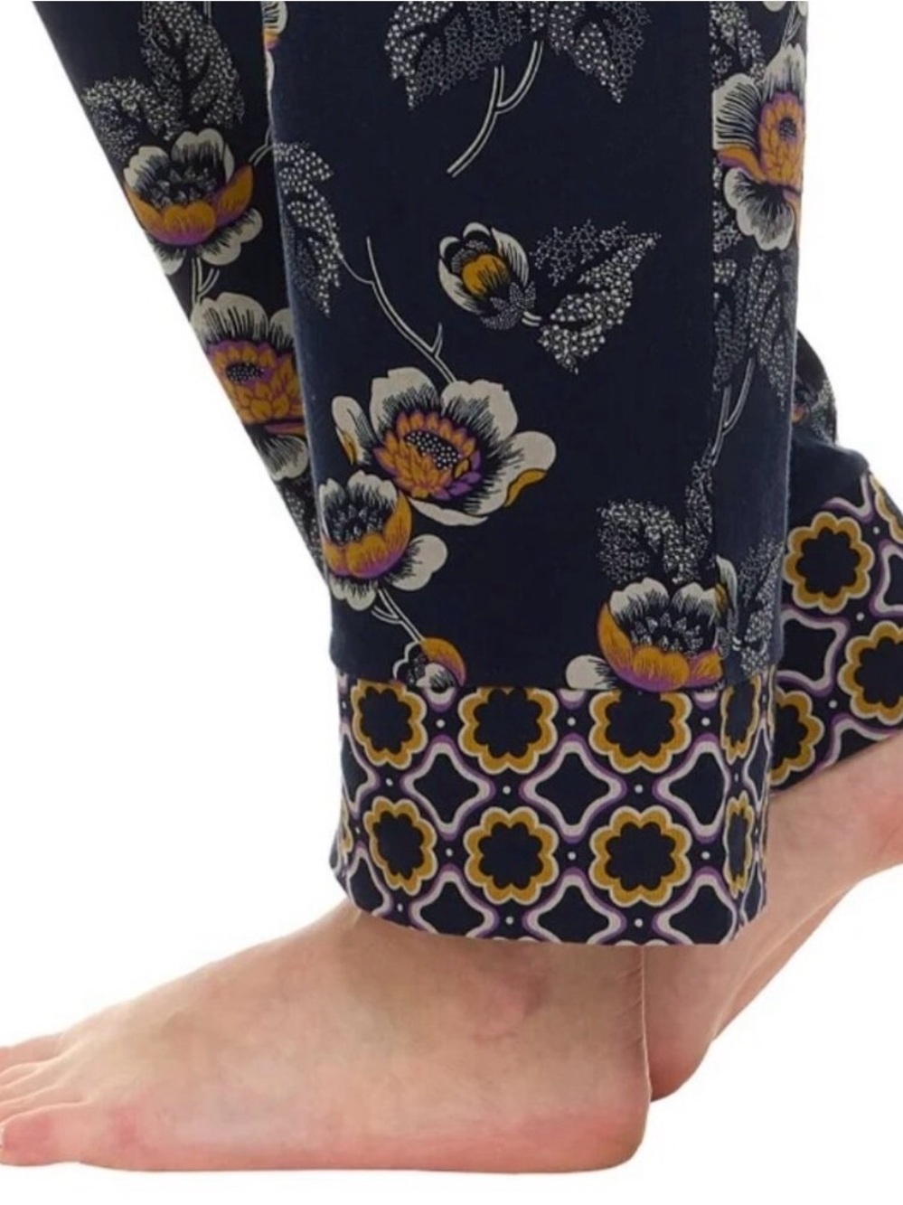 Vera Bradley Womens 2-Piece Pajama Set XXL 2XL Cotton Long Sleeve Paisley Blue - Picture 6 of 16